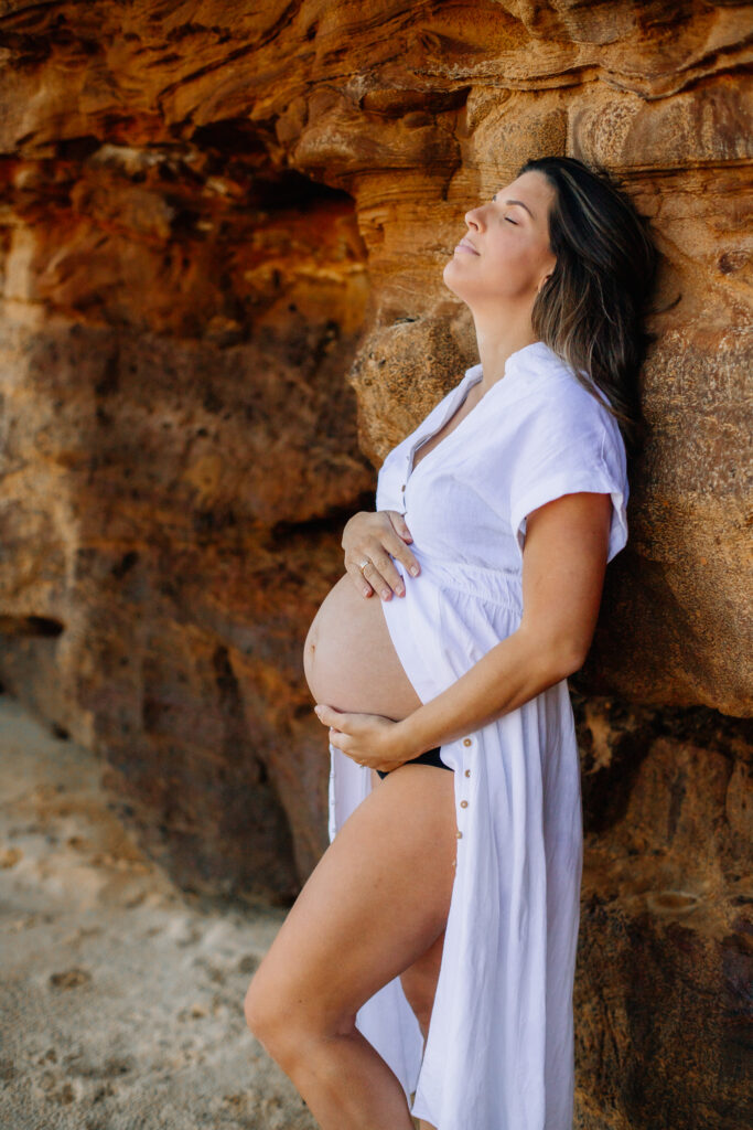 maternity photoshoot at brighton bayside melbourne